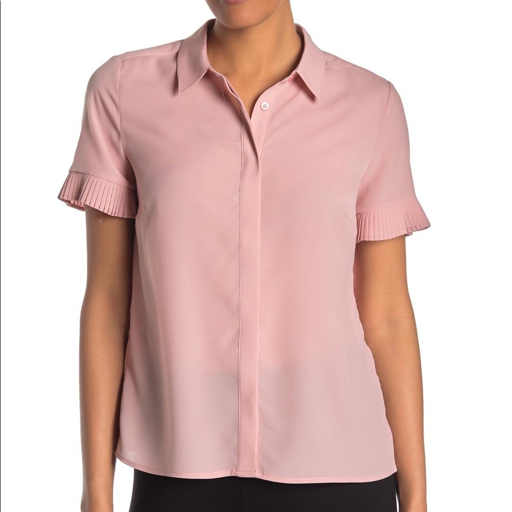 Pretty Blush Catherine Malandrino Blouse NWT Sz M